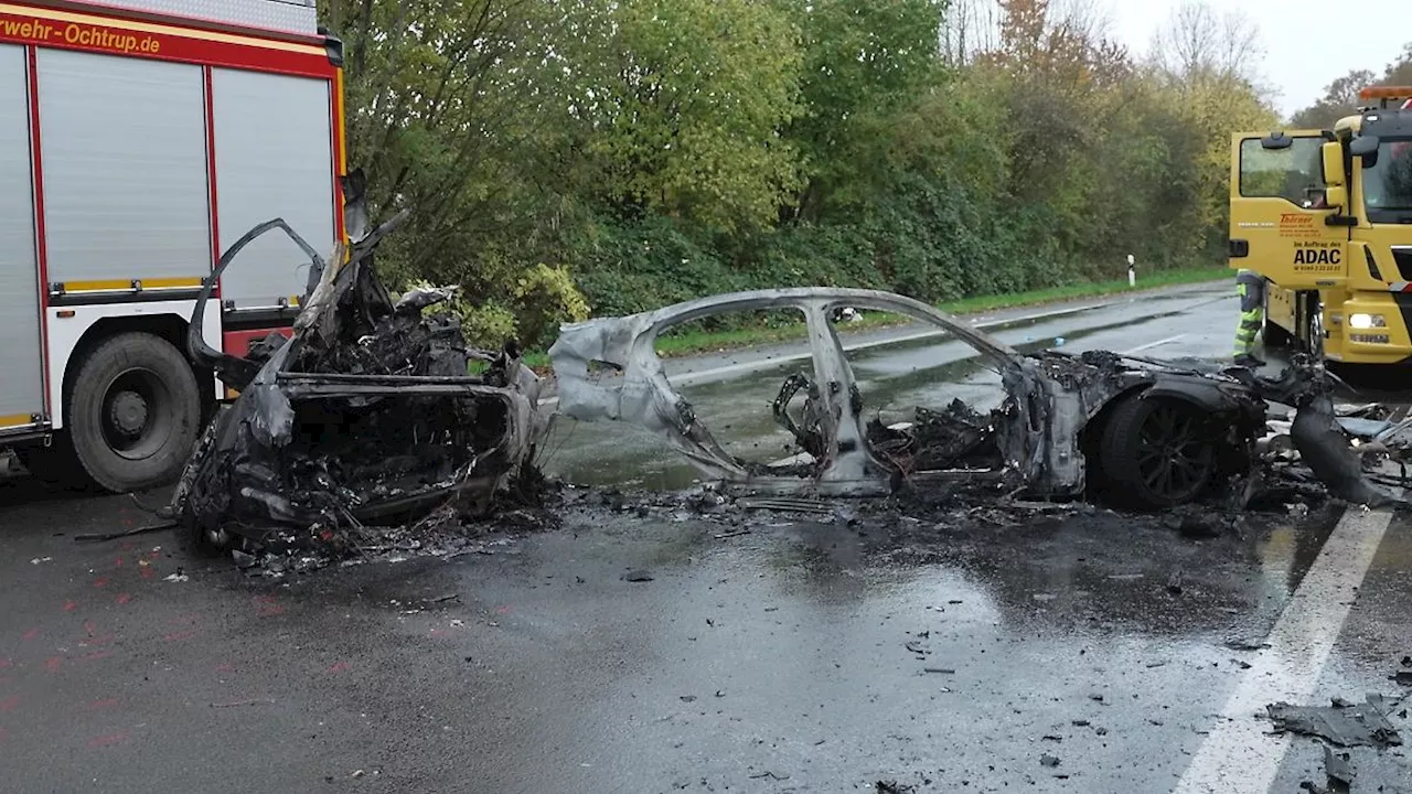 Unfall in Ochtrup: Sechs Tote bei Frontalzusammenstoß