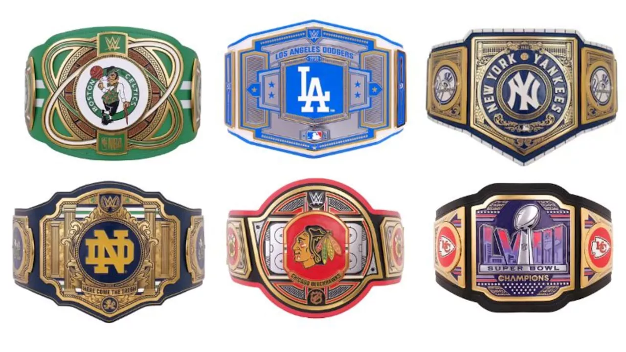 Best WWE Title Belts For NFL, NBA, MLB, NHL And NCAA Fans