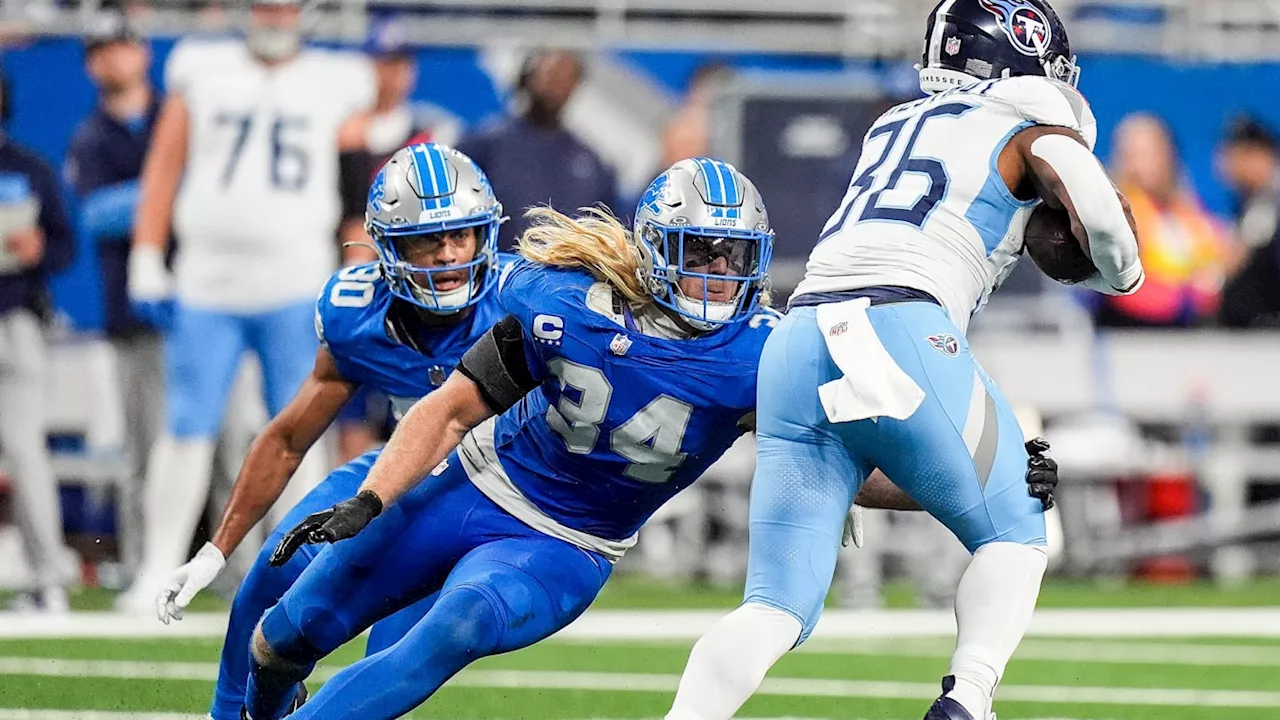 Detroit Lions Alex Anzalone leaves Jaguars game with forearm injury