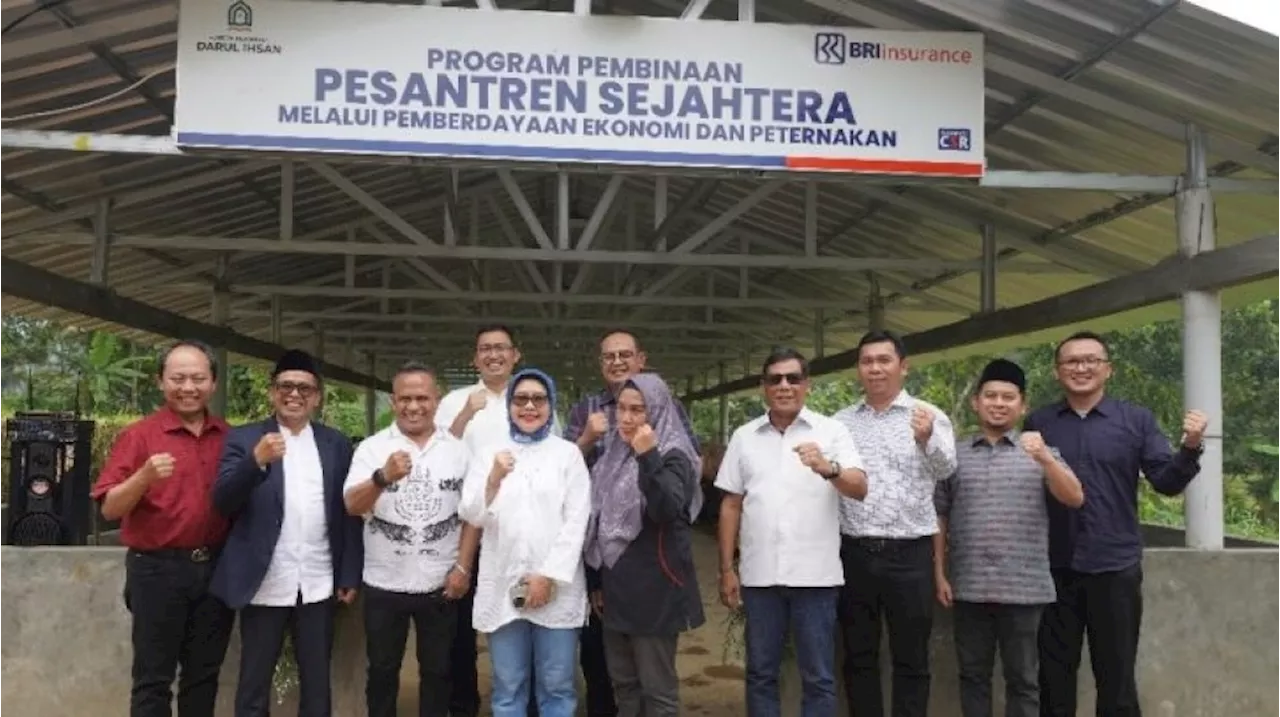 BRI Insurance Berdayakan Pesantren Sukabumi Lewat Peternakan &amp; Pangan