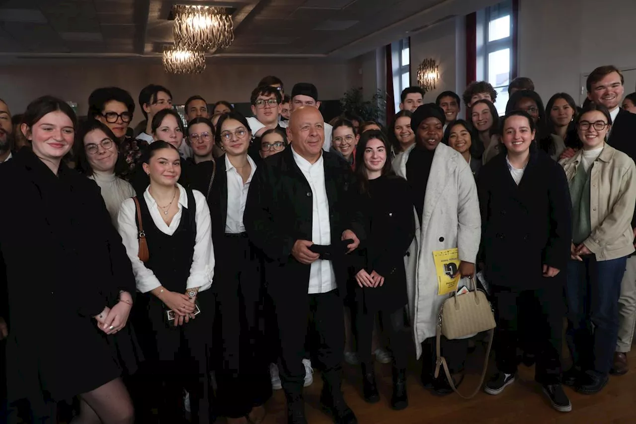 Festival du livre gourmand de Périgueux : les conseils de Thierry Marx aux étudiants en hôtellerie-restauration