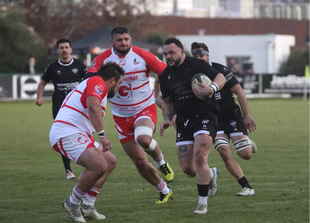 Rugby (Fédérale 2) : un Bergerac poussif se défait de Belvésois courageux