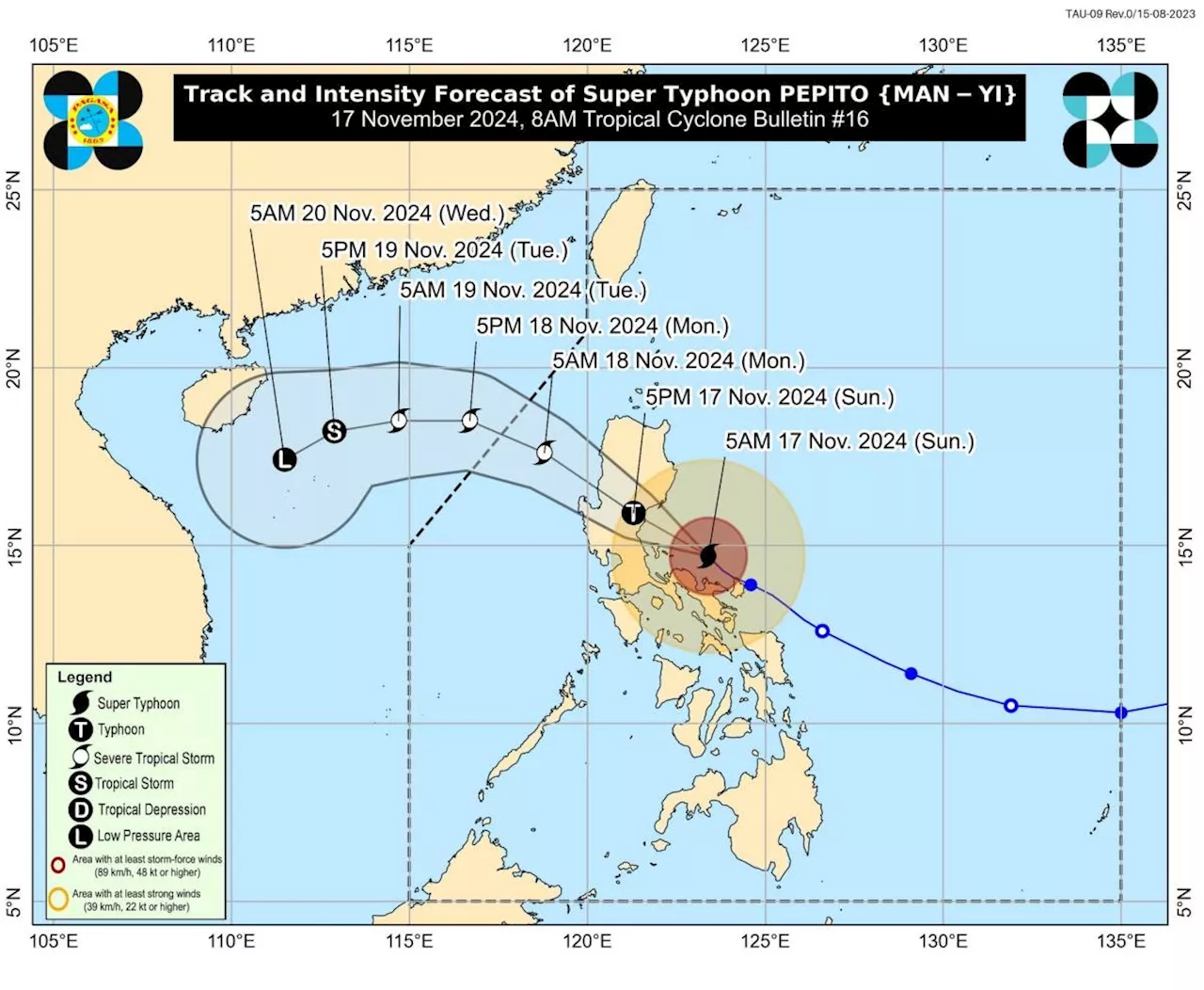 Life-threatening conditions prevail ahead of Super Typhoon Pepito landfall