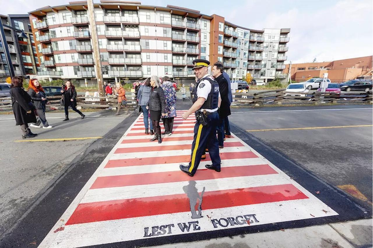 Our Community: Langford crosswalk honours veterans; kids contest for Saanich holiday card