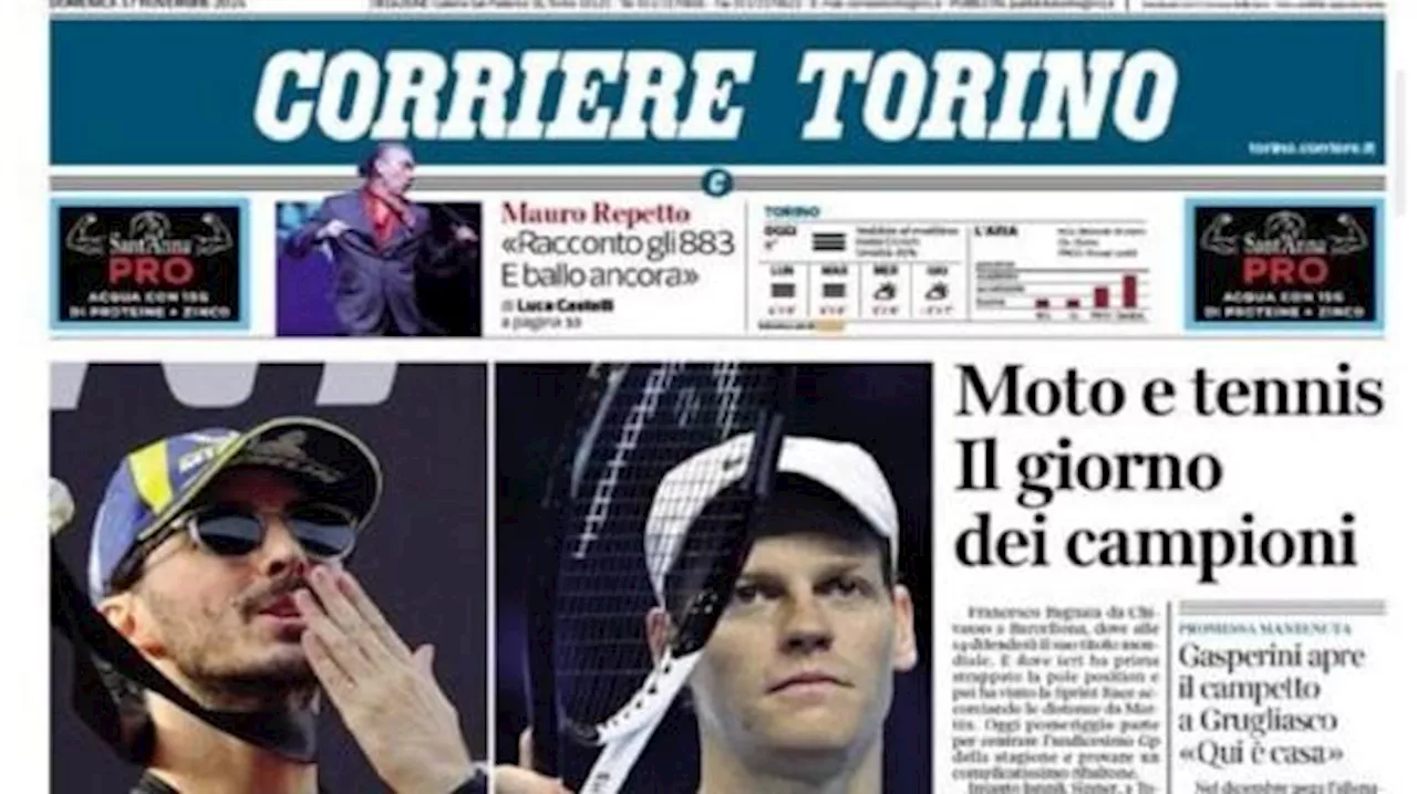 Corriere di Torino titola: 'Gasperini apre il campetto a Grugliasco'