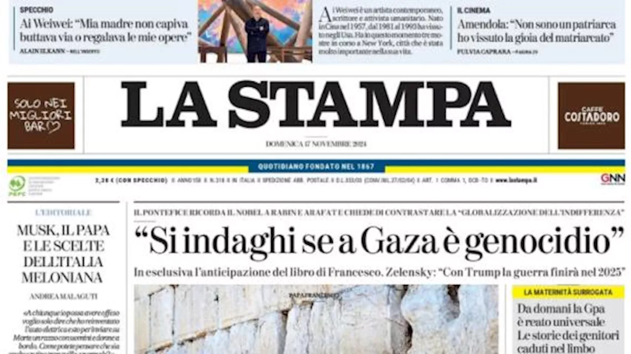 Stasera la sfida a San Siro contro la Francia, La Stampa titola: 'Emozione Italia'