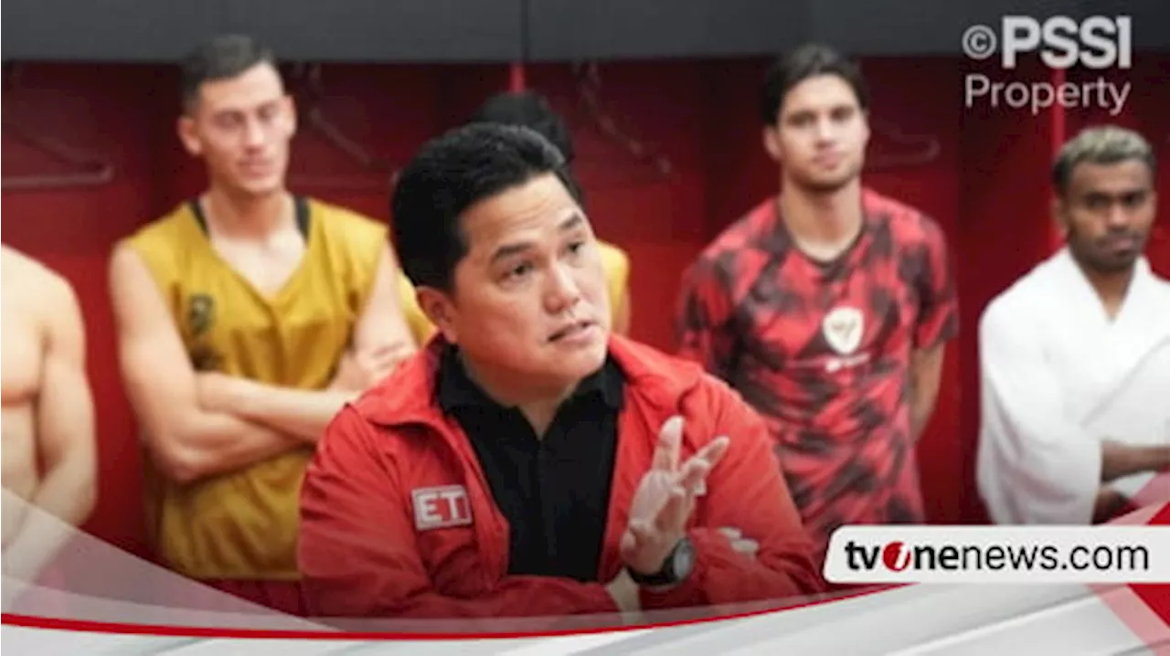 Erick Thohir Sempat Datangi Pemain dan Pelatih Timnas Indonesia di Ruang Ganti Usai Kalah dari Jepang, Ini yang Dikatakannya