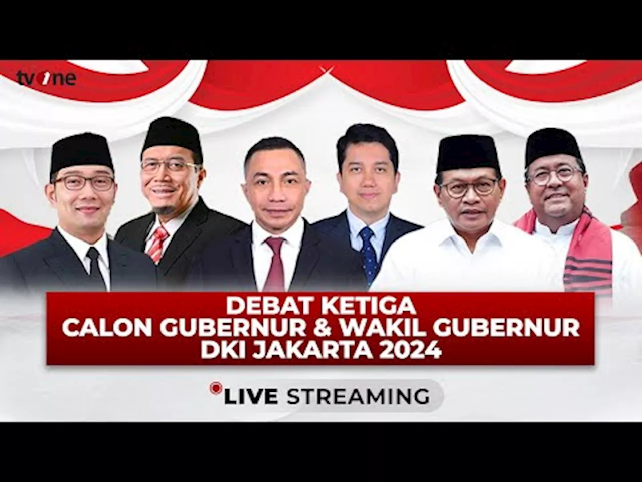 [LIVE] Debat Ketiga Calon Gubernur Dan Wakil Gubernur DKI Jakarta Tahun 2024