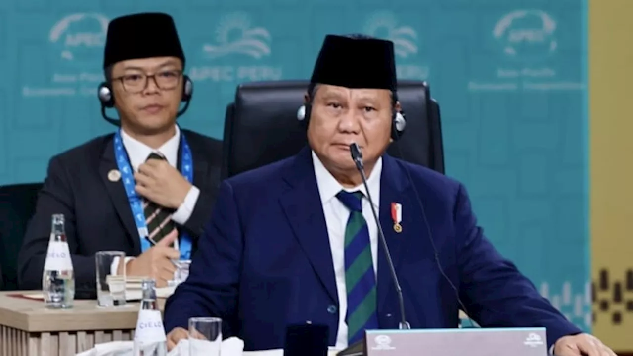 Prabowo Tegaskan Indonesia Dorong Perdagangan Terbuka dan Adil di APEC 2024