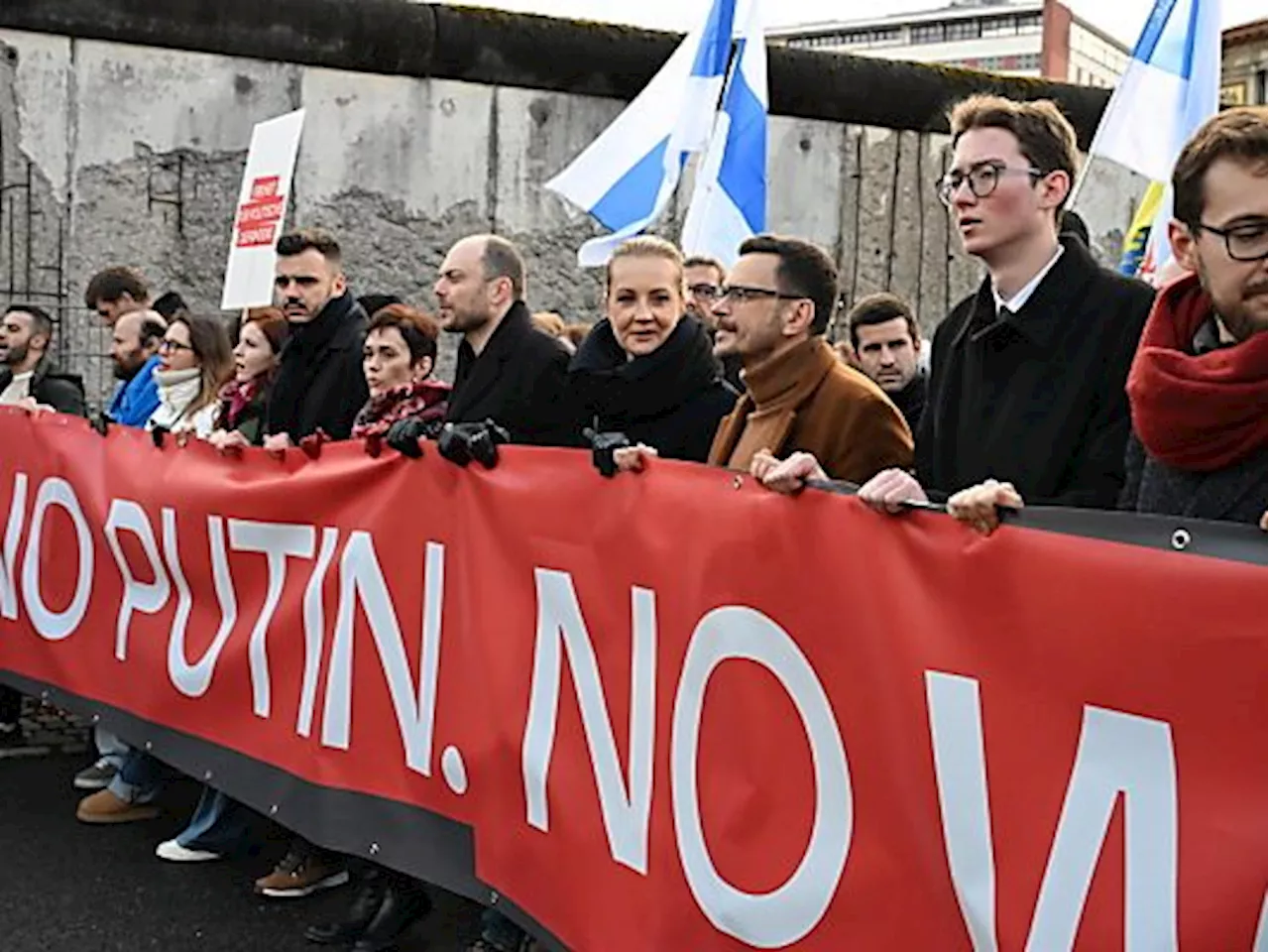 Protest gegen Putin mit russischen Oppositionellen in Berlin