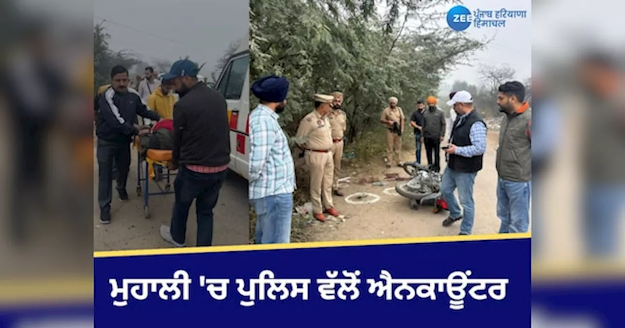 Mohali Encounter:ਲਾਲੜੂ ਚ ਪੁਲਿਸ ਨੇ ਐਨਕਾਊਂਟਰ ਮਗਰੋਂ ਬਦਮਾਸ਼ ਸਤਪ੍ਰੀਤ ਸੱਤੀ ਨੂੰ ਕੀਤਾ ਗ੍ਰਿਫ਼ਤਾਰ