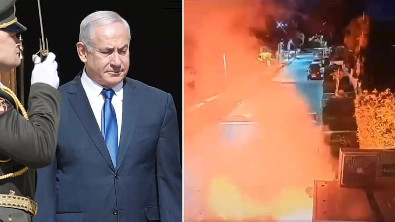 Two Flash Bombs Strike Israel PM Netanyahu’s Garden At Caesarea Residence: WATCH