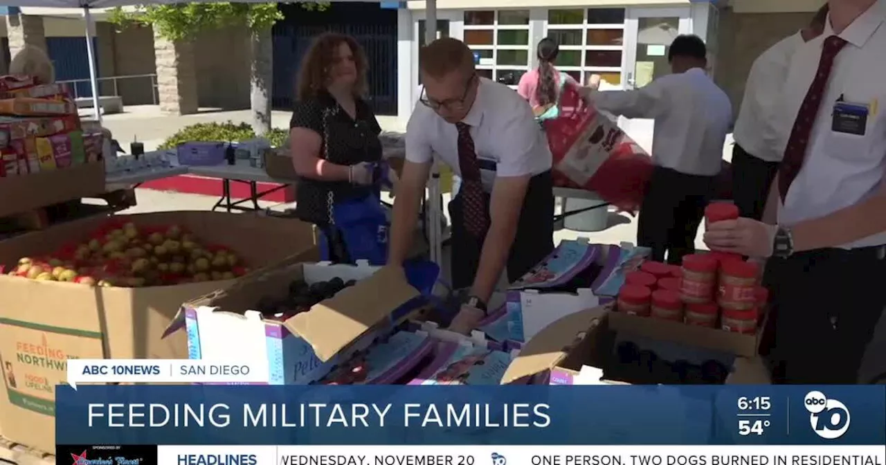 Feeding San Diego's school pantry program helps feed Hancock Elementary families