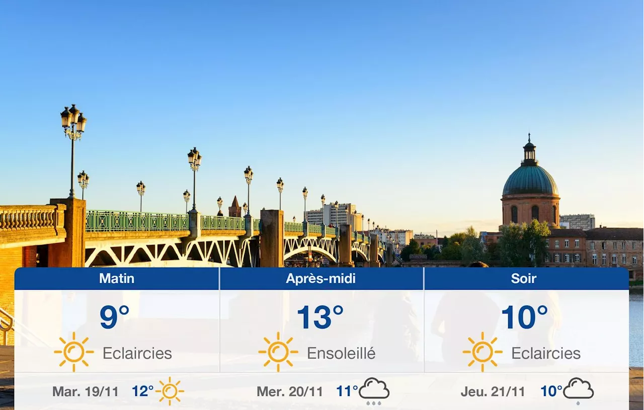 Météo Toulouse: prévisions du lundi 18 novembre 2024