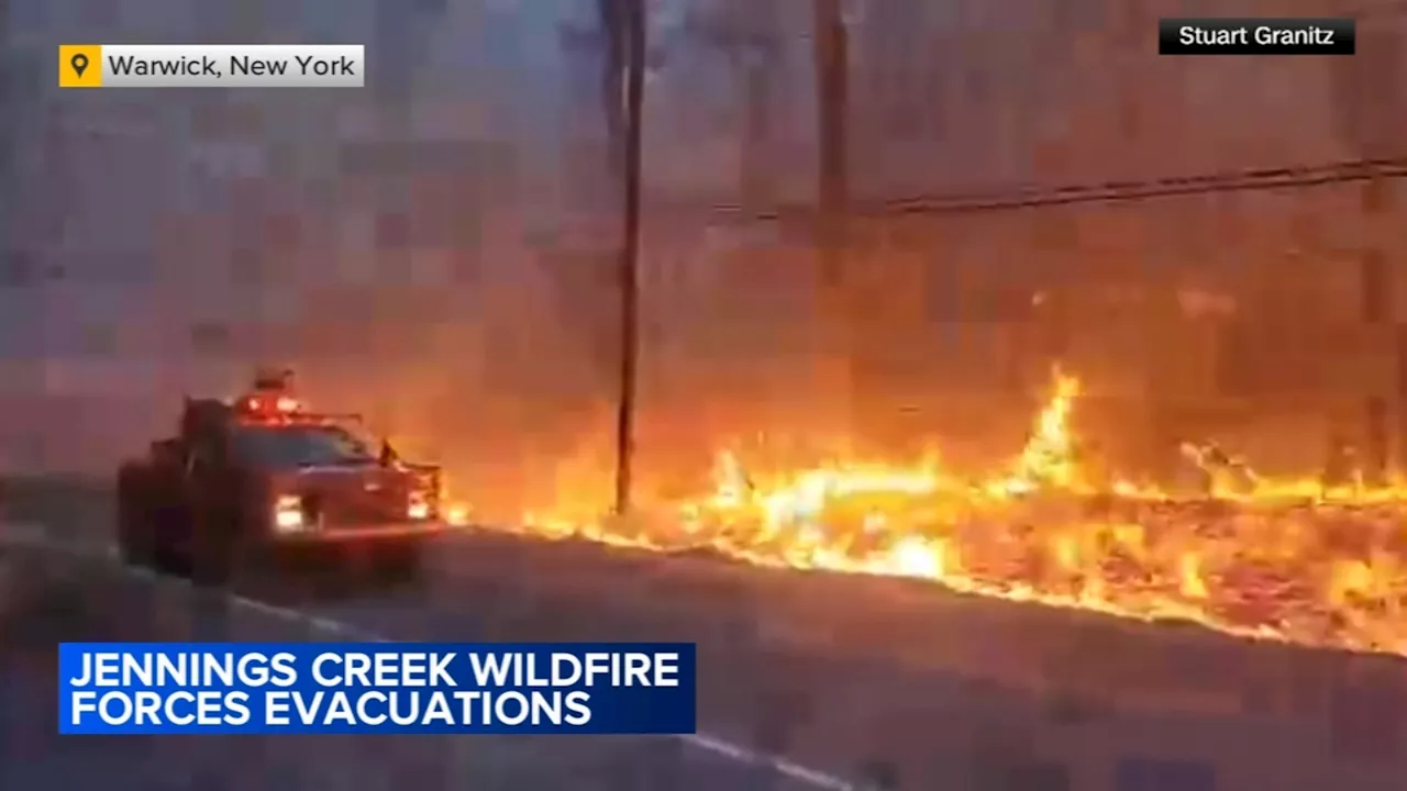 Jennings Creek Wildfire along New Jersey-New York border now 90% contained