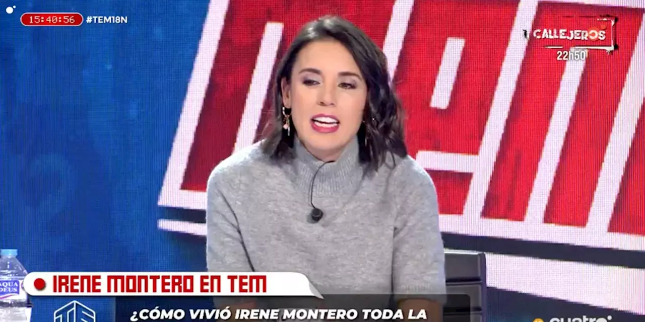 La exigencia de Irene Montero a Risto Mejide para colaborar en el programa: «Quiero que cuando yo venga…»