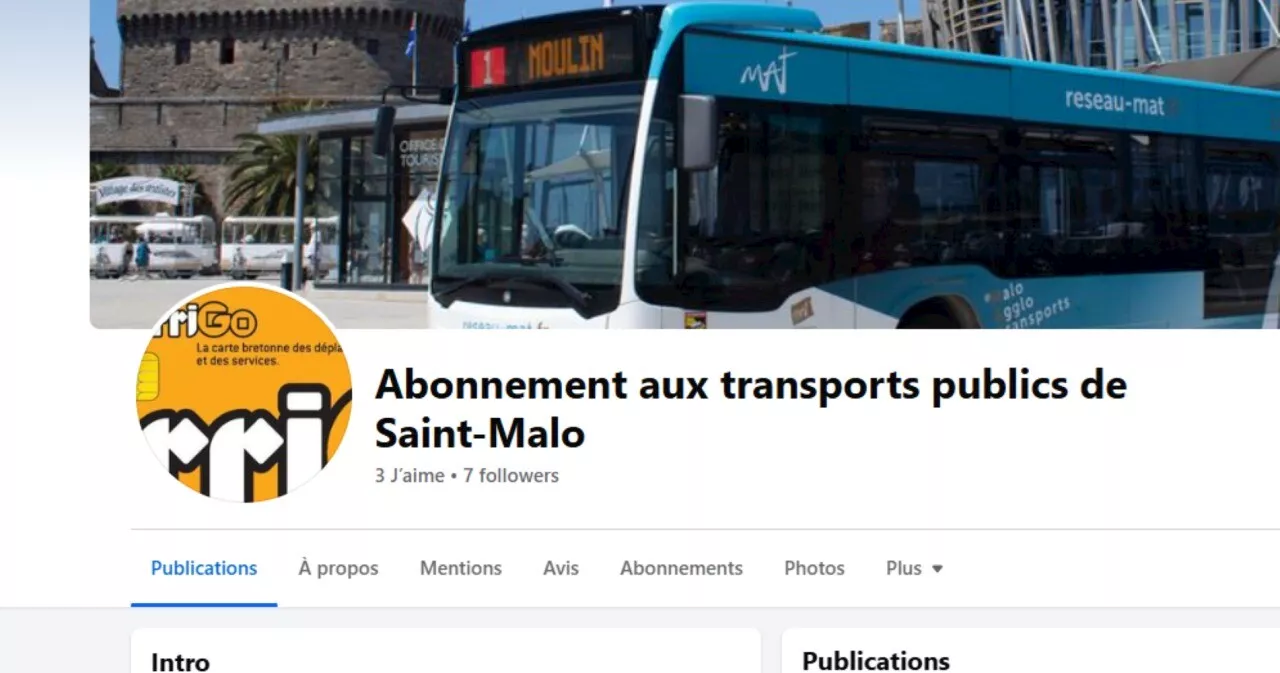 Saint-Malo : une arnaque promettant six mois de transports gratuits circule sur Facebook