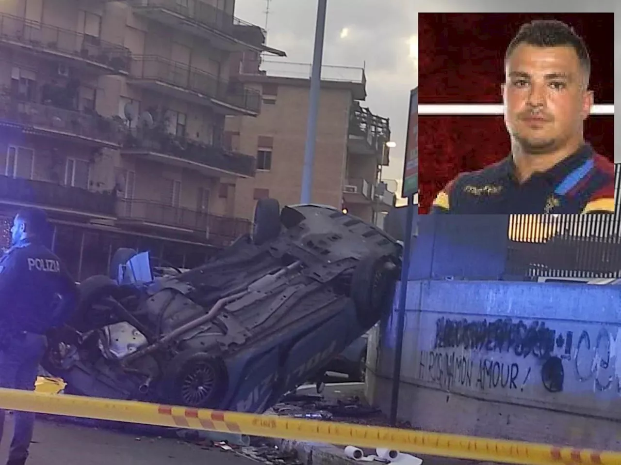 Incidente oggi a Roma, scontro fra auto della polizia: morto agente di 32 anni