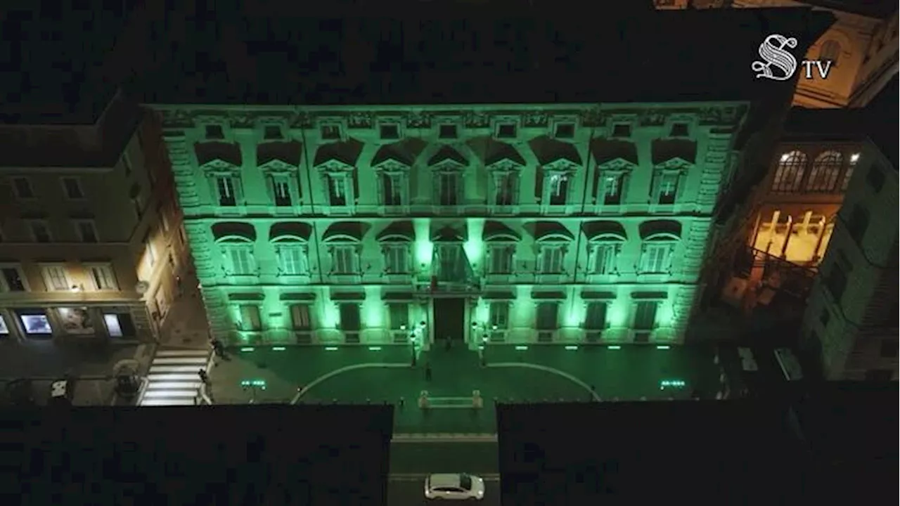 Palazzo Madama si illumina di verde contro il tumore alla cervice uterina