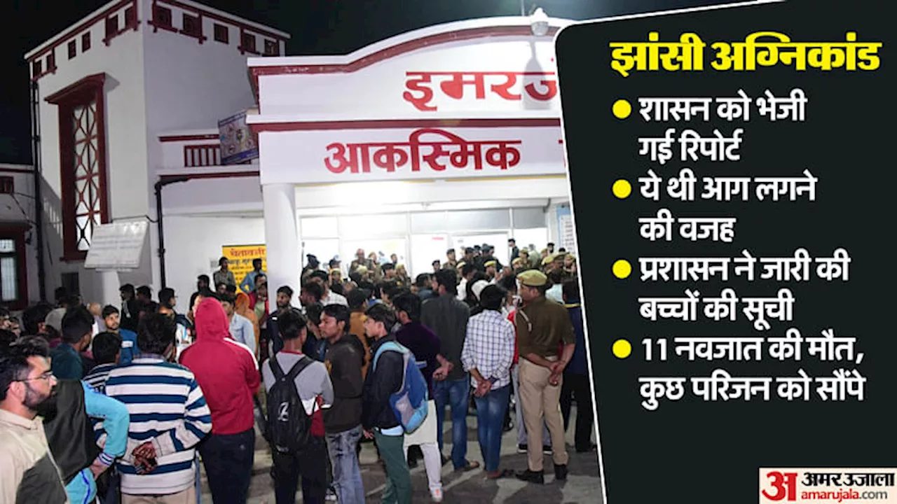 झांसी अग्निकांड: लापरवाही न आपराधिक कृत्य... कमिश्नर की जांच में सामने आई आग लगने की वजह; बच्चों की सूची जारी