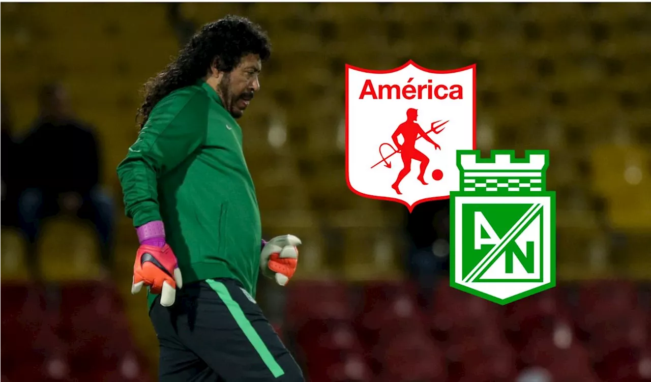 René Higuita calentó final Nacional vs América junto al Pipa de Ávila