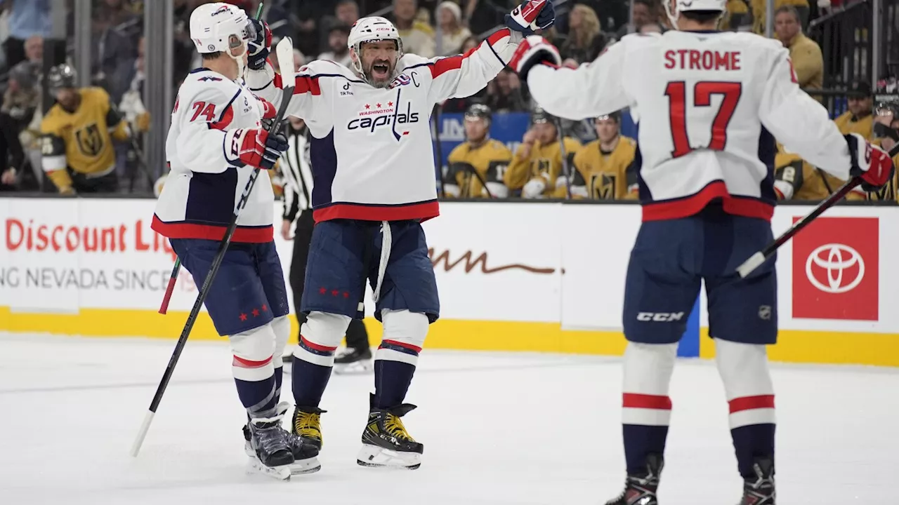 Ovechkin's hat trick and Thompson's 39 saves lead Capitals to 5-2 win over Golden Knights