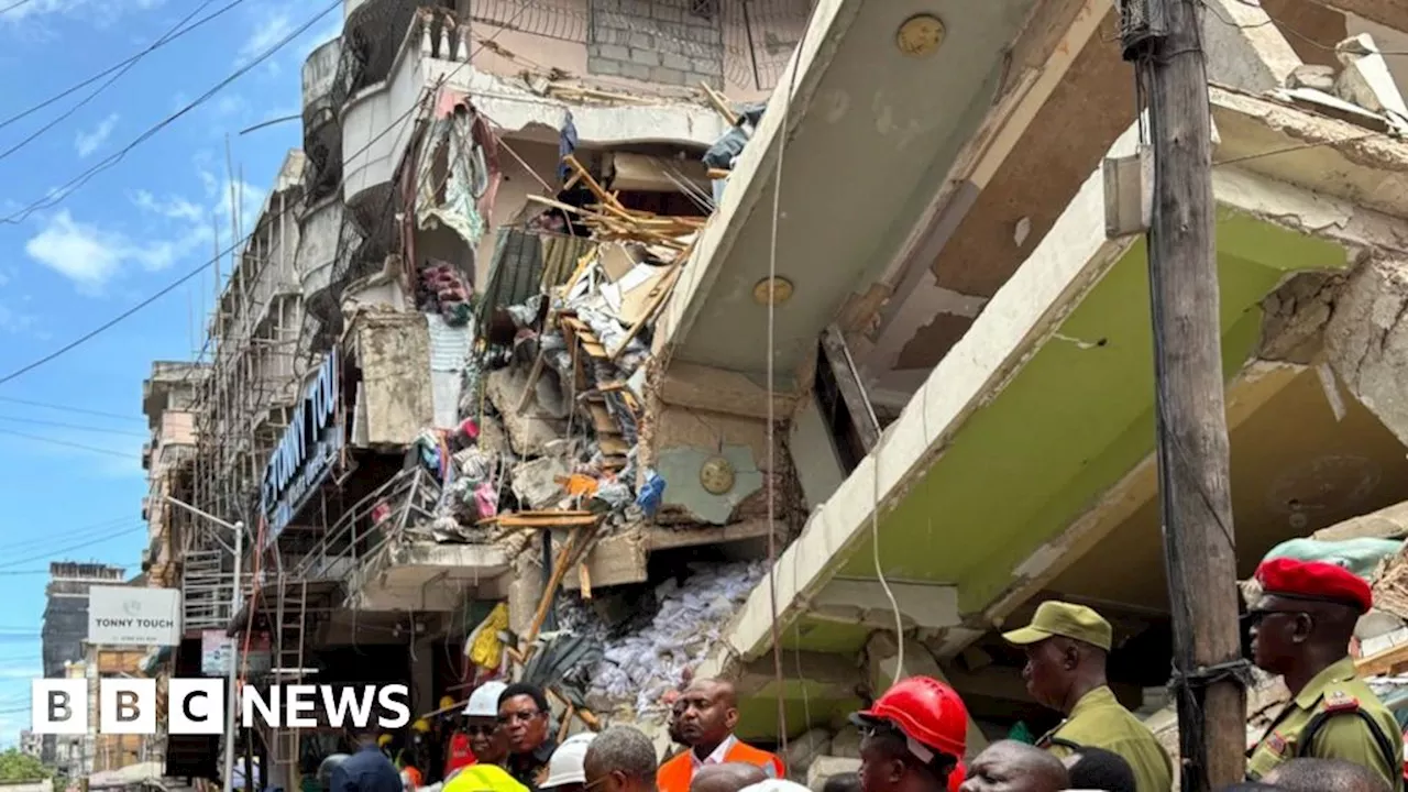 Kariakoo building collapse: Tanzanian man waits for news of his mother in Dar es Salaam