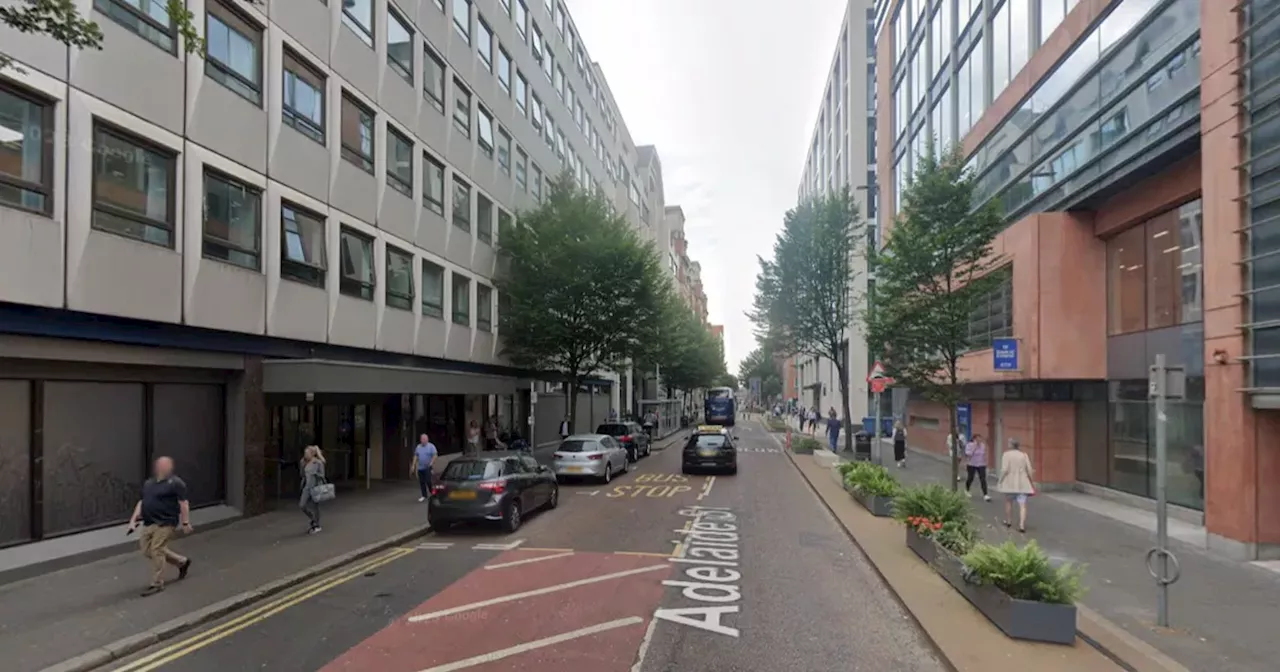 Two arrested after car crashes in Belfast city centre