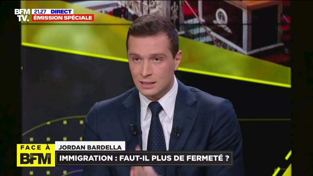 Jordan Bardella: 'L'immigration est hors de contrôle'