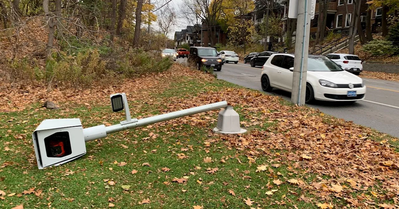 Toronto's most notorious speed camera was just taken down by vandals