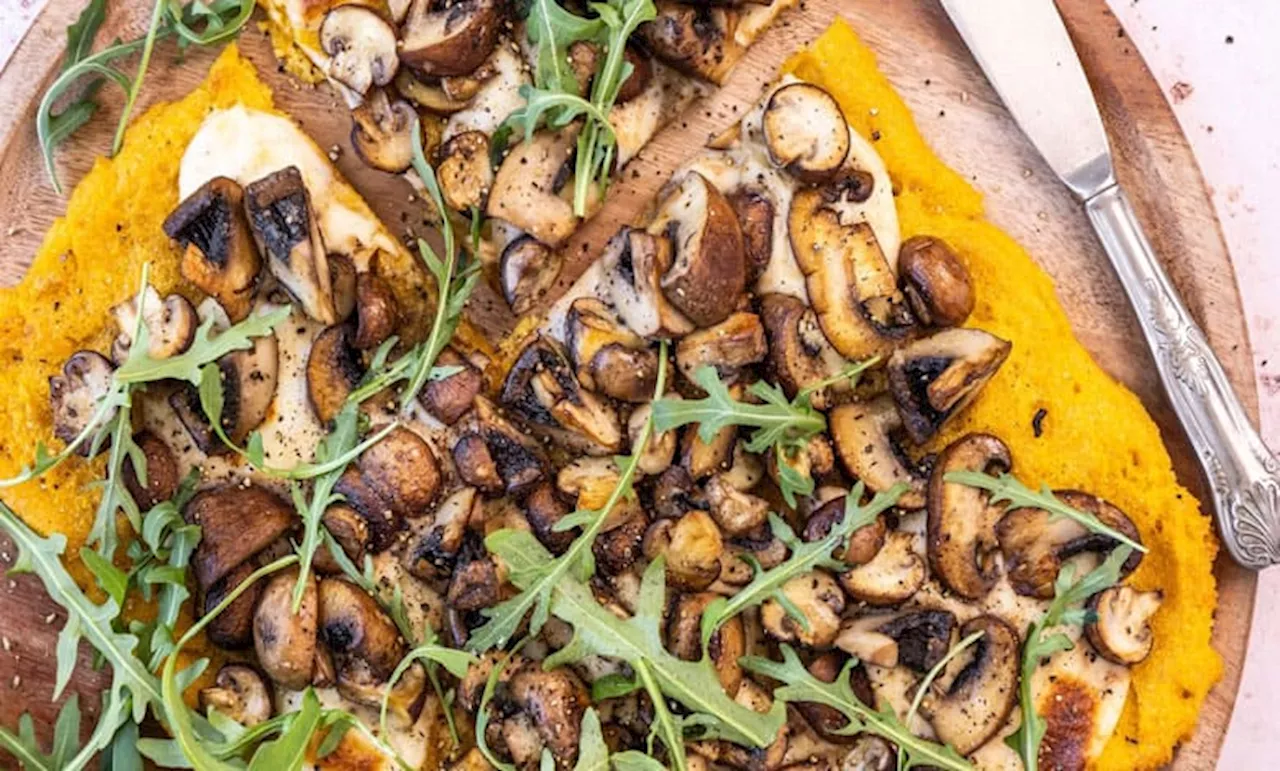 Celebrate meat-free Monday with vegan mushroom polenta tart