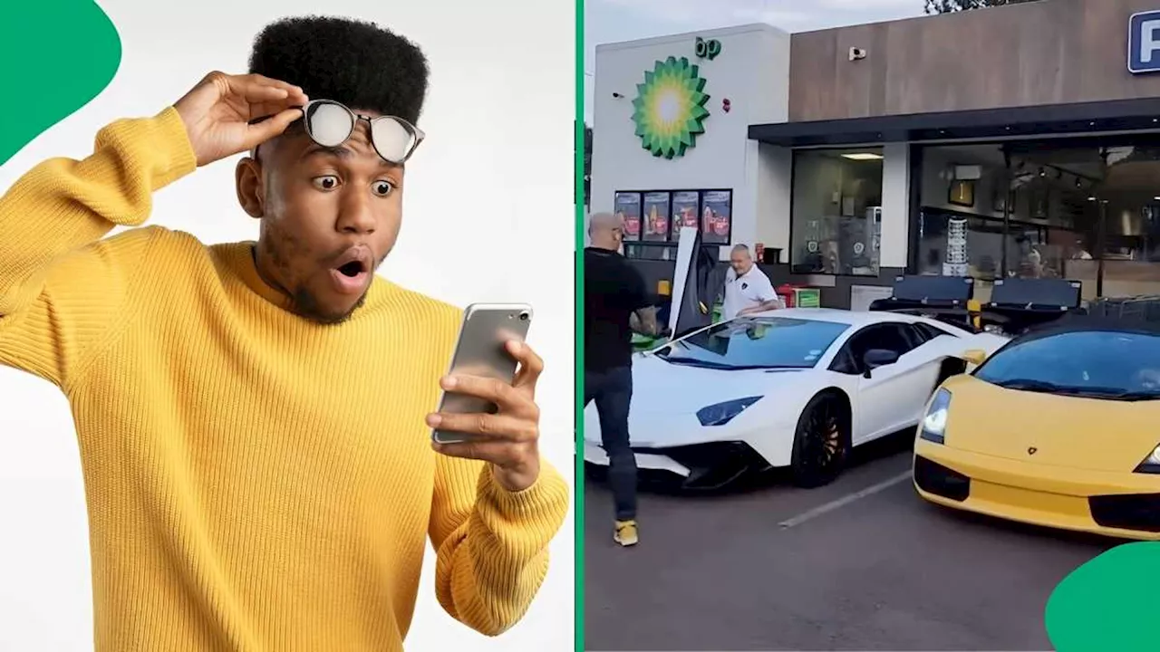 “Polo Driver Is Traumatised”: Lamborghini Club Members Flex Supercars at BP Garage, Mzansi Amazed