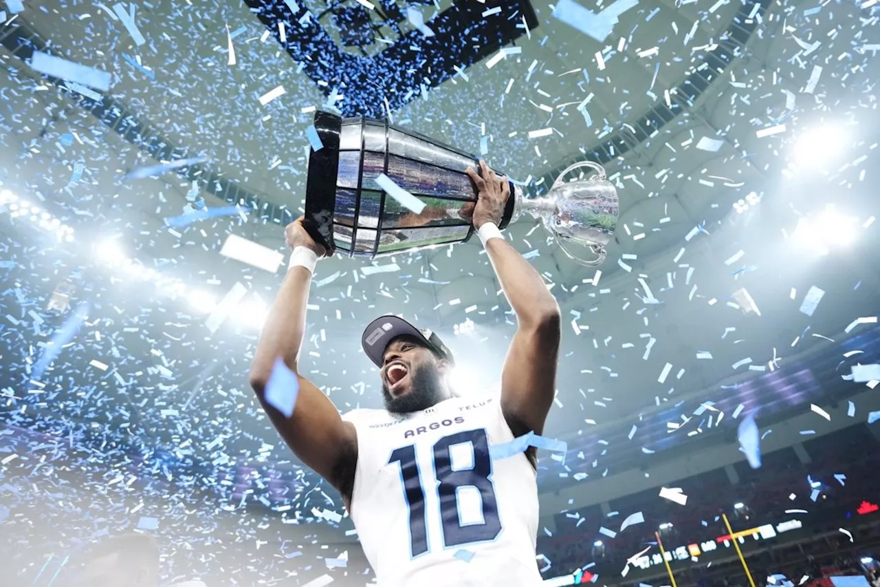 Argonauts receiver Dejon Brissett named most valuable Canadian at Grey Cup