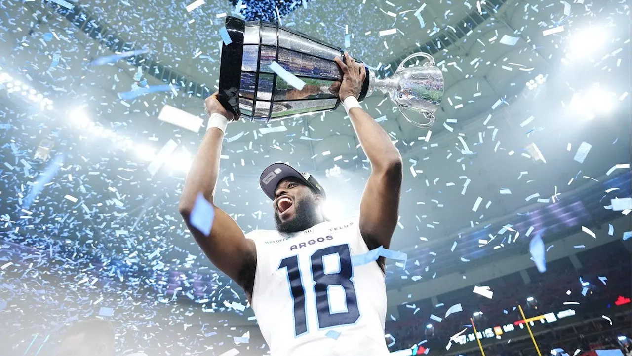 Argonauts receiver Dejon Brissett named most valuable Canadian at Grey Cup