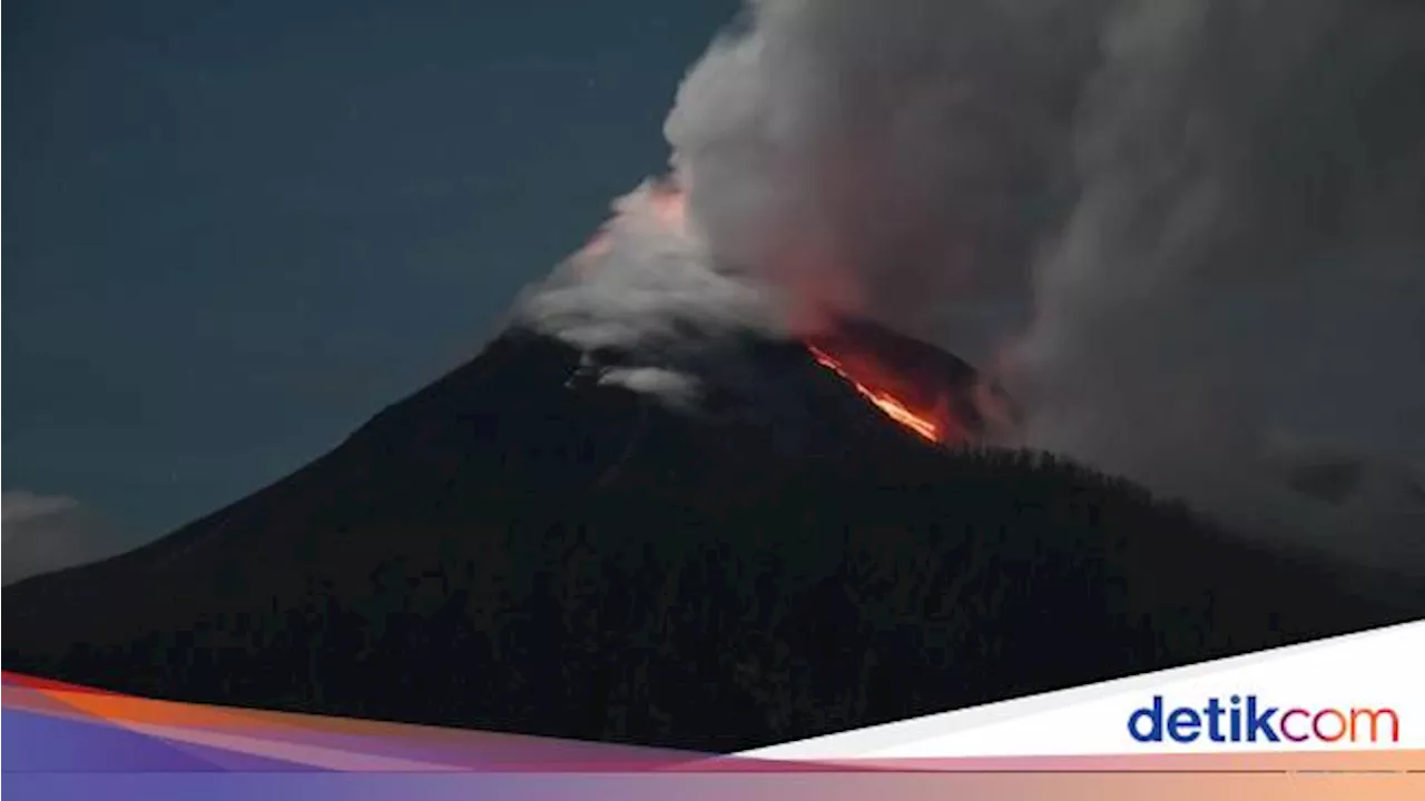 Gunung Lewotobi Laki-laki Keluarkan Awan Guguran 1 Km, Warga Diimbau Waspada