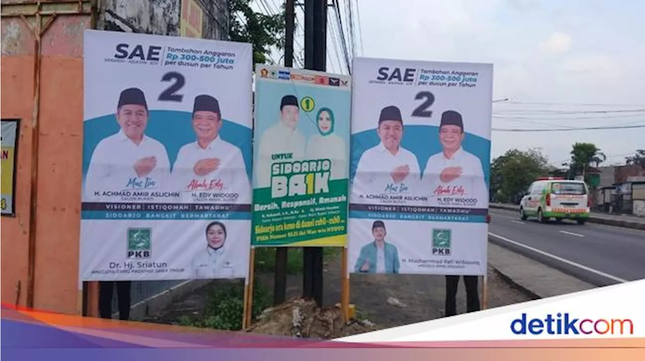 Istri Subandi Pasang Baliho Dukung SAE, PKB Sidoarjo: Kewajiban Kader!