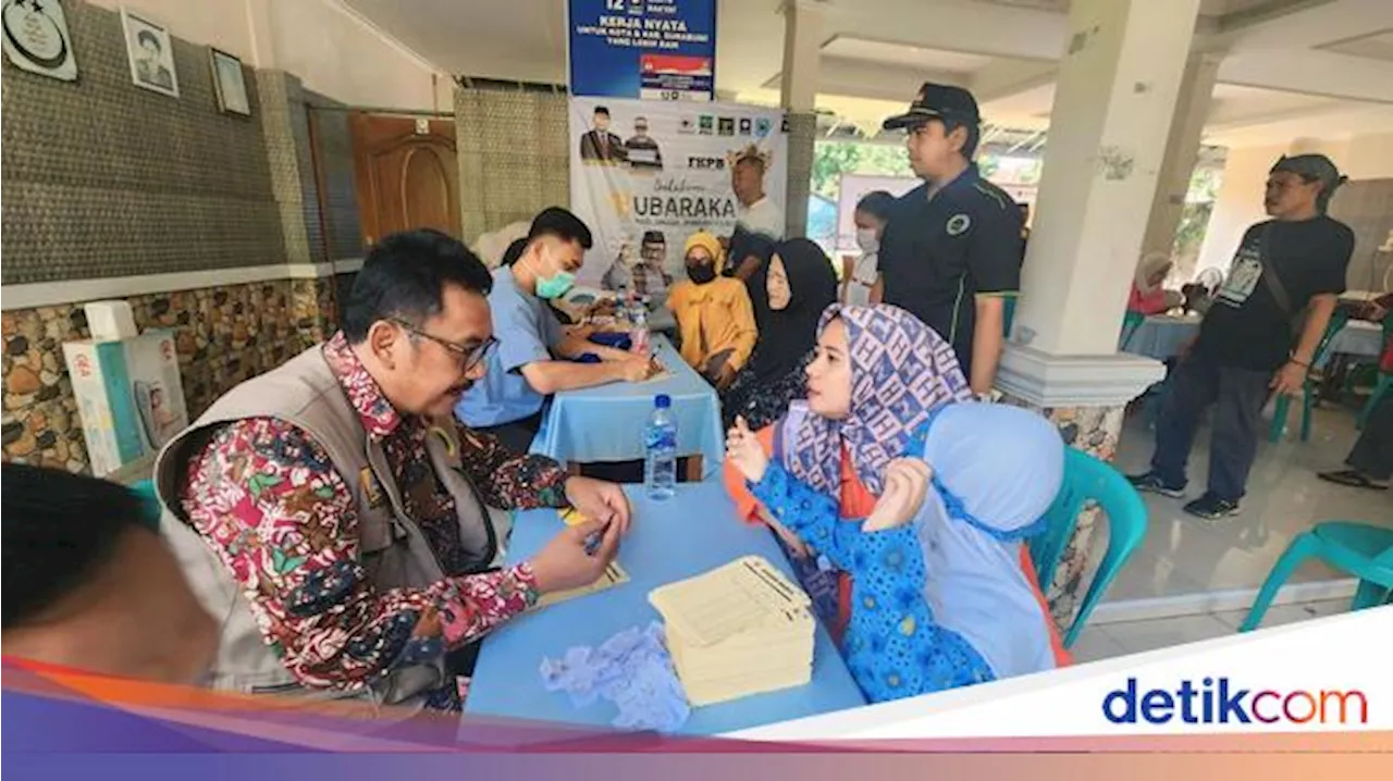 Saat Cabup Sukabumi Asep Japar Jadi Petugas Layanan Kesehatan Gratis