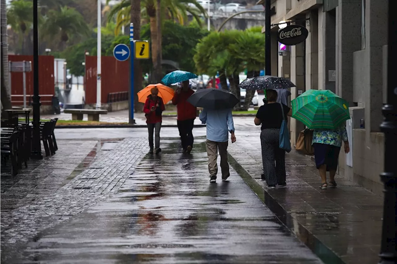 La Aemet activa avisos en Canarias por fuertes lluvias