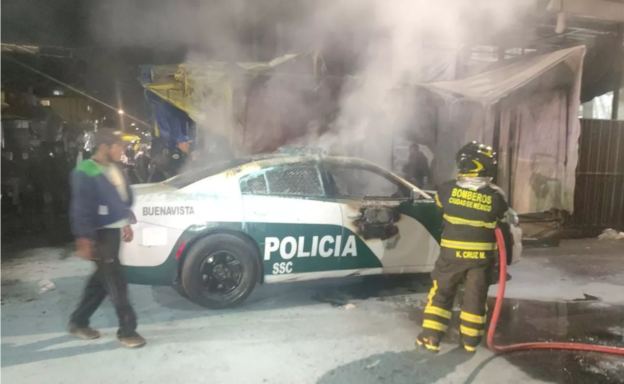 Detienen a sujeto que incendió una patrulla en calles del Centro durante “El Buen Fin”