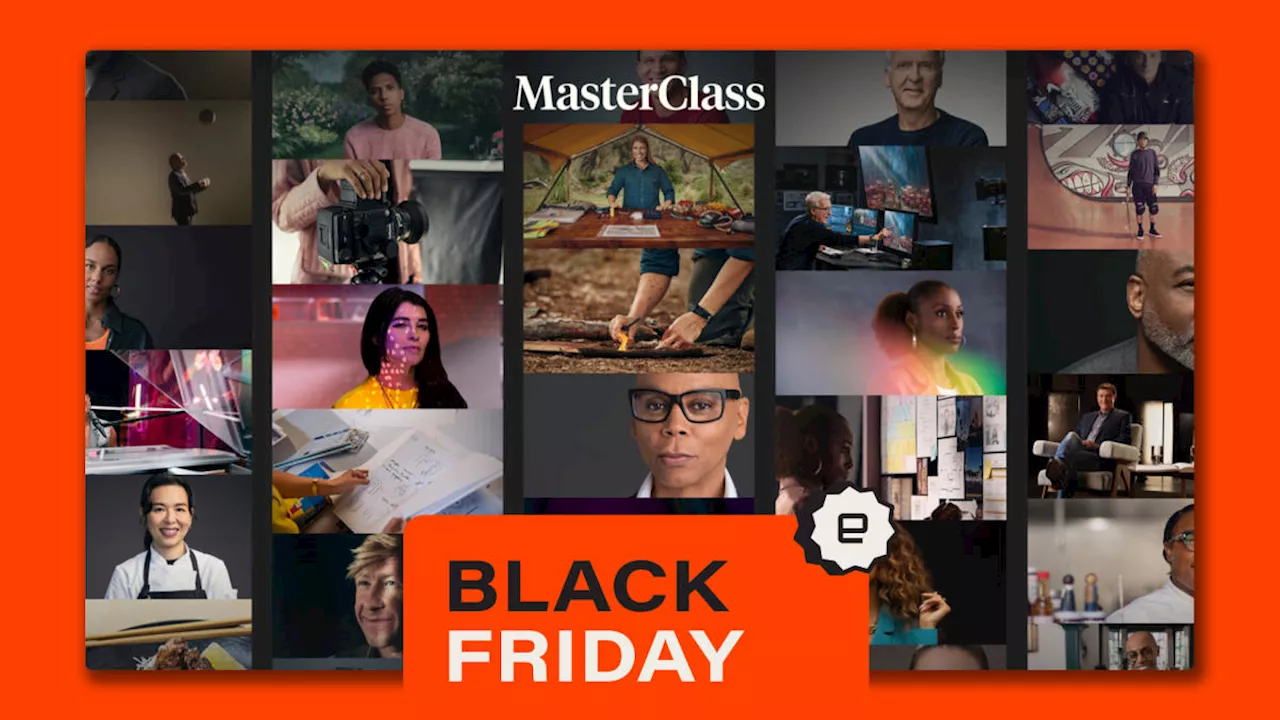 Black Friday deals include MasterClass subscriptions starting at $7 per month