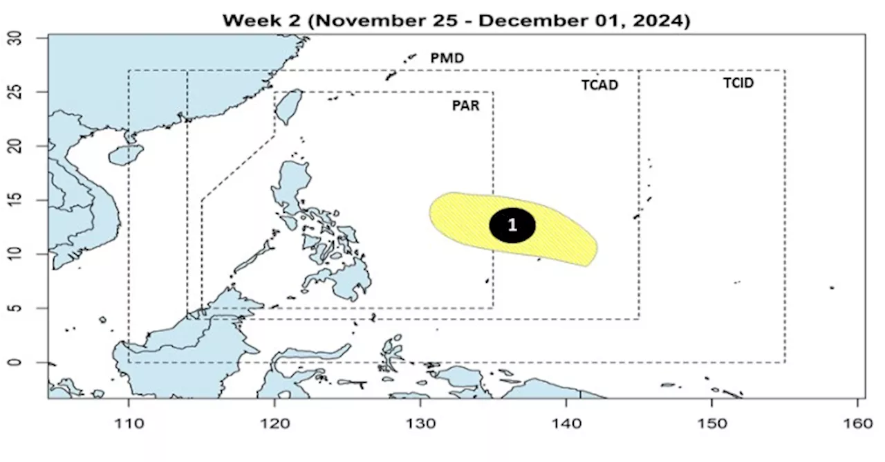 PAGASA: Tropical cyclone threat unlikely until end of November