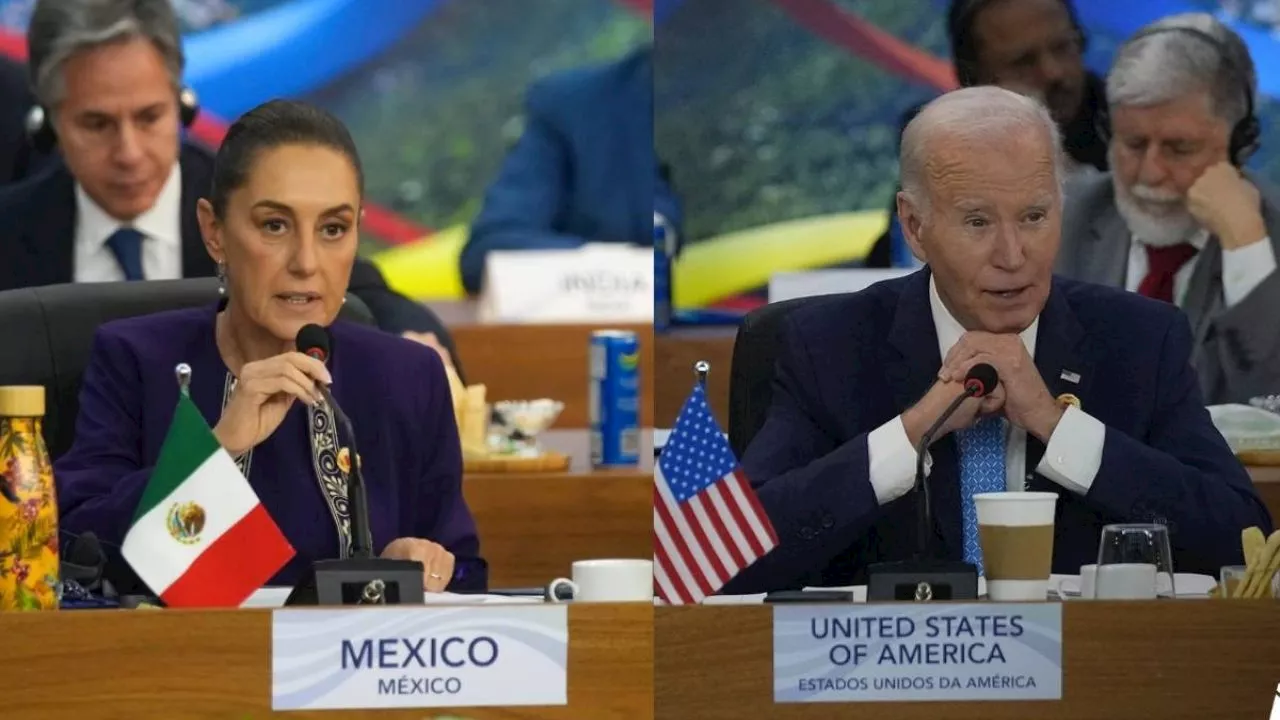 Claudia Sheinbaum se reúne, por primera vez, con su homólogo Joe Biden en el G20