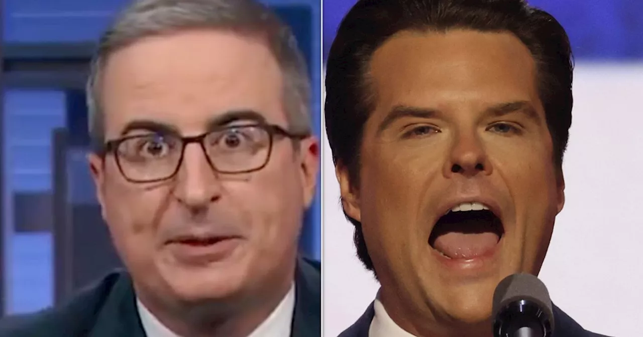 John Oliver Reveals The Matt Gaetz Joke His Lawyers Warned Him Not To Make