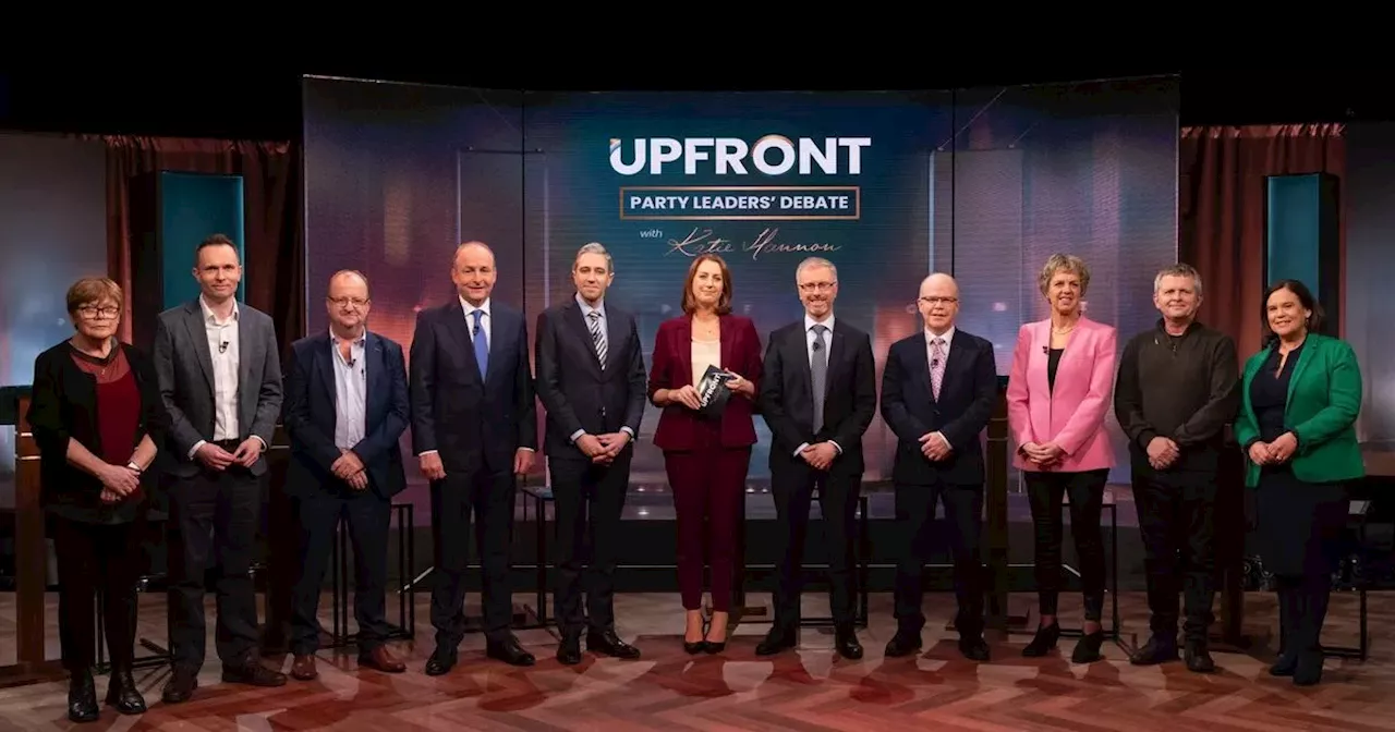 RTE General Election TV debate LIVE updates as 10 party leaders go head-to-head