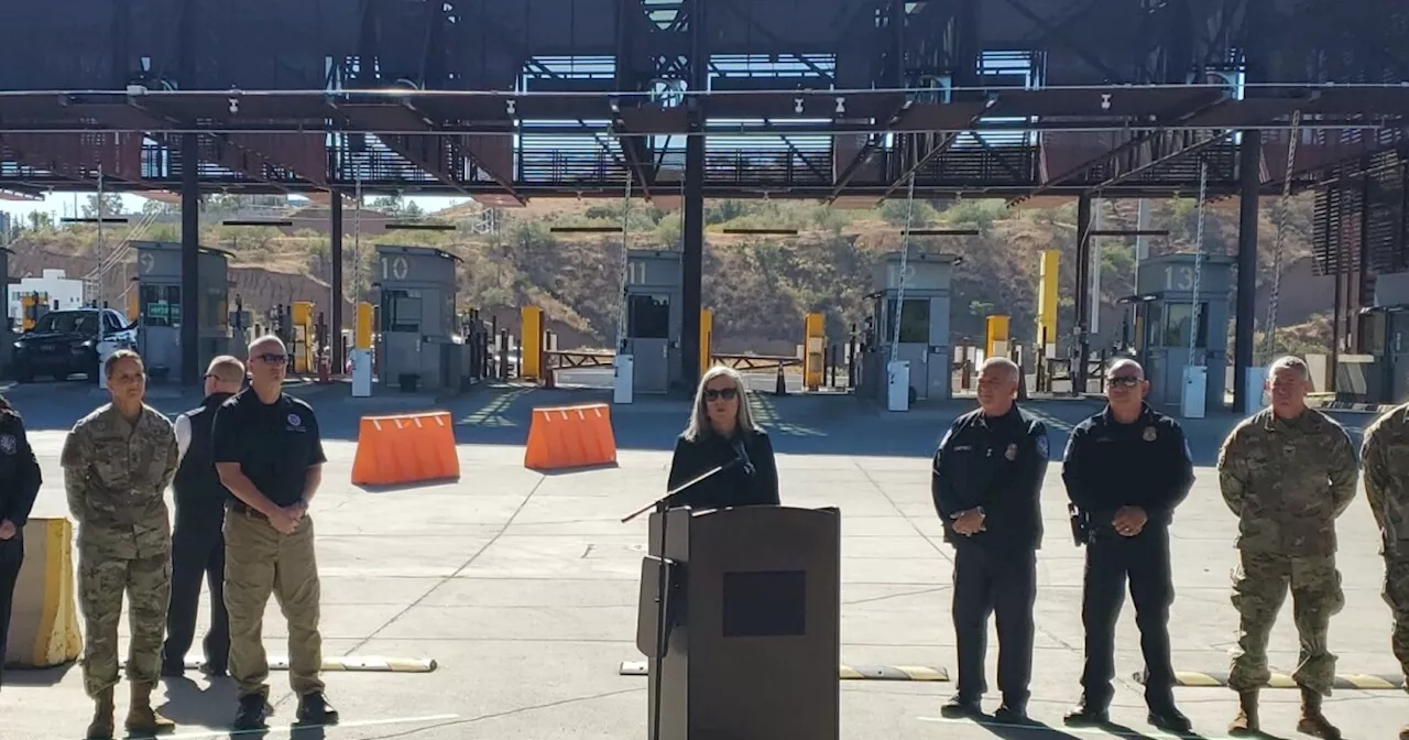 Gov. Hobbs touts border enforcement success at Nogales port of entry