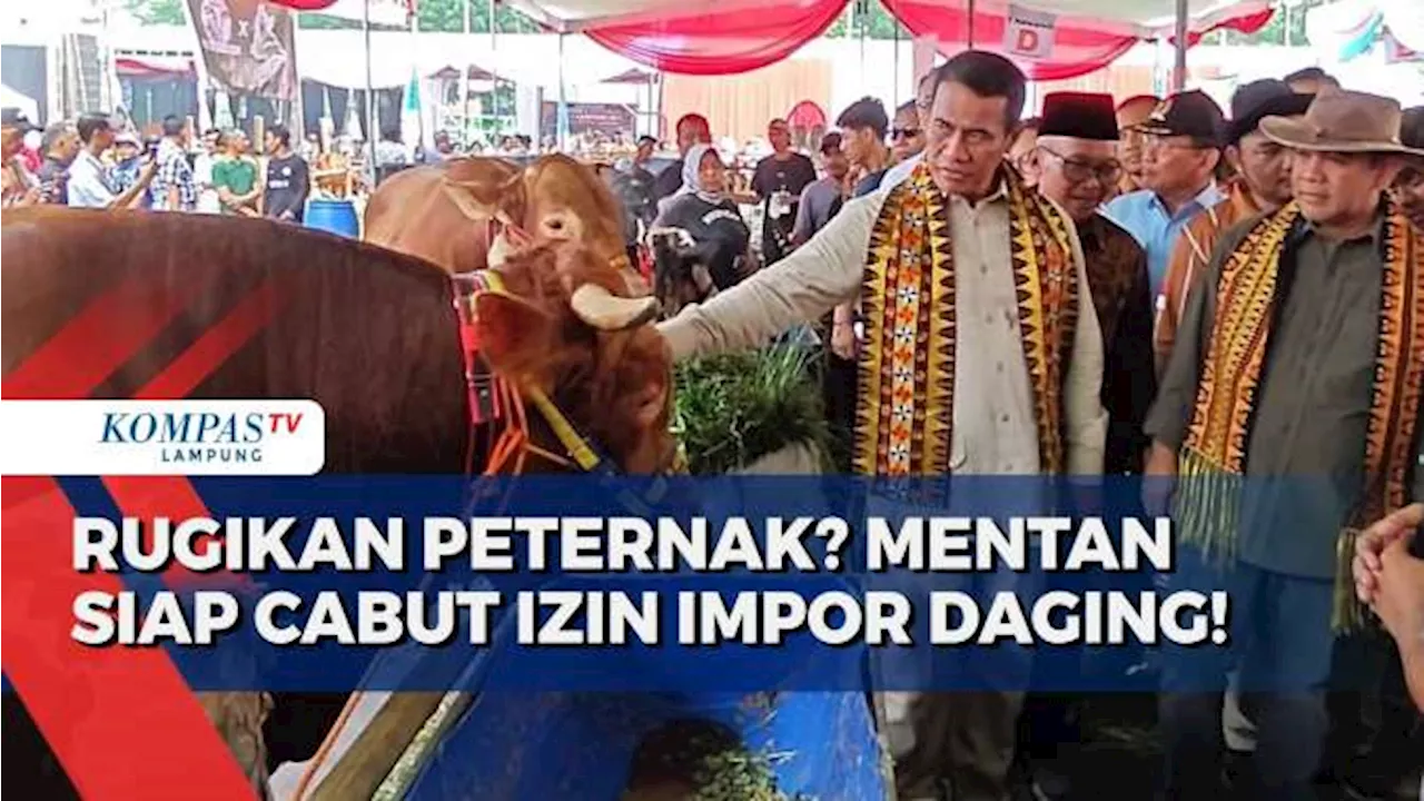 Mentan Ancam Cabut Izin Impor Daging Jika Rugikan Peternak Lokal