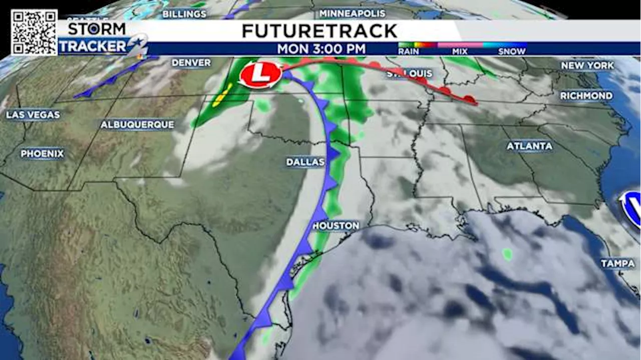 Monday’s cold front in Houston brings strong to severe storm threats