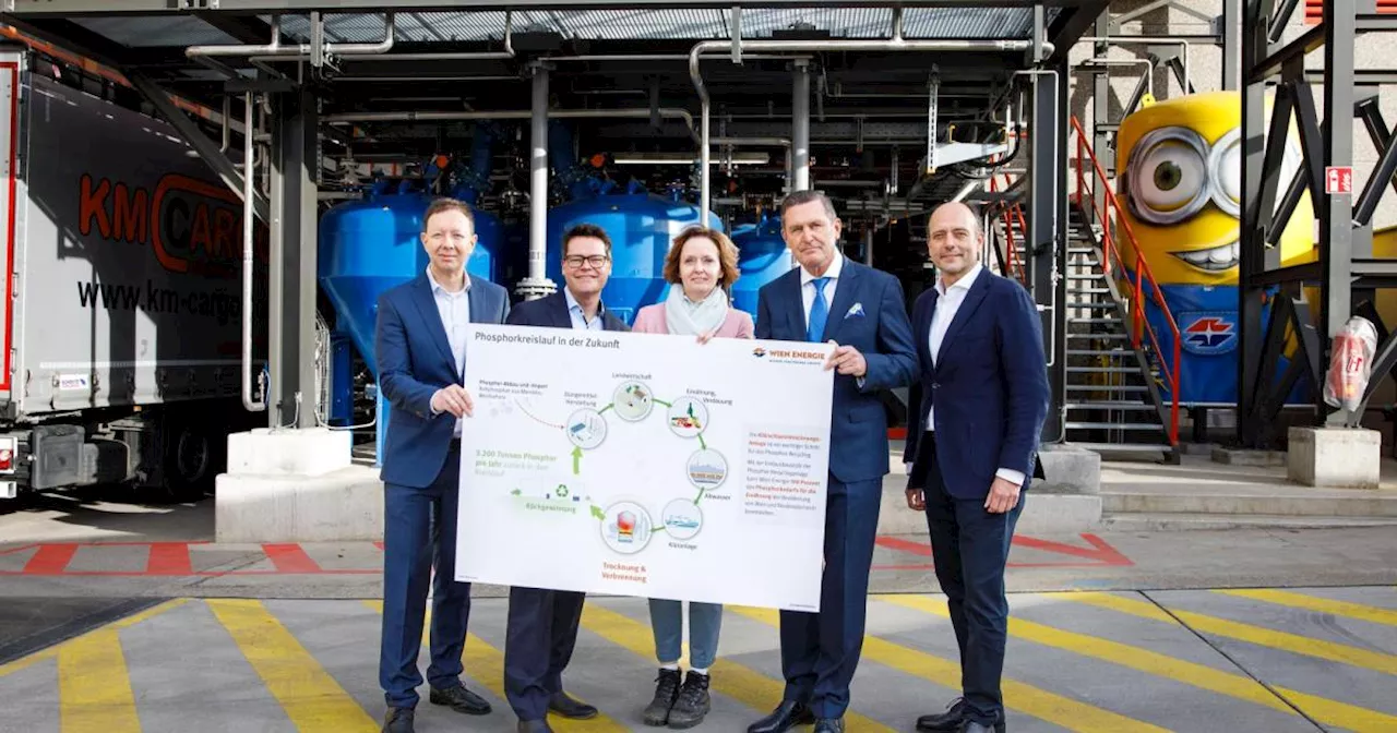 Phosphor aus Klärschlamm holen: Wien Energie setzt ersten Schritt