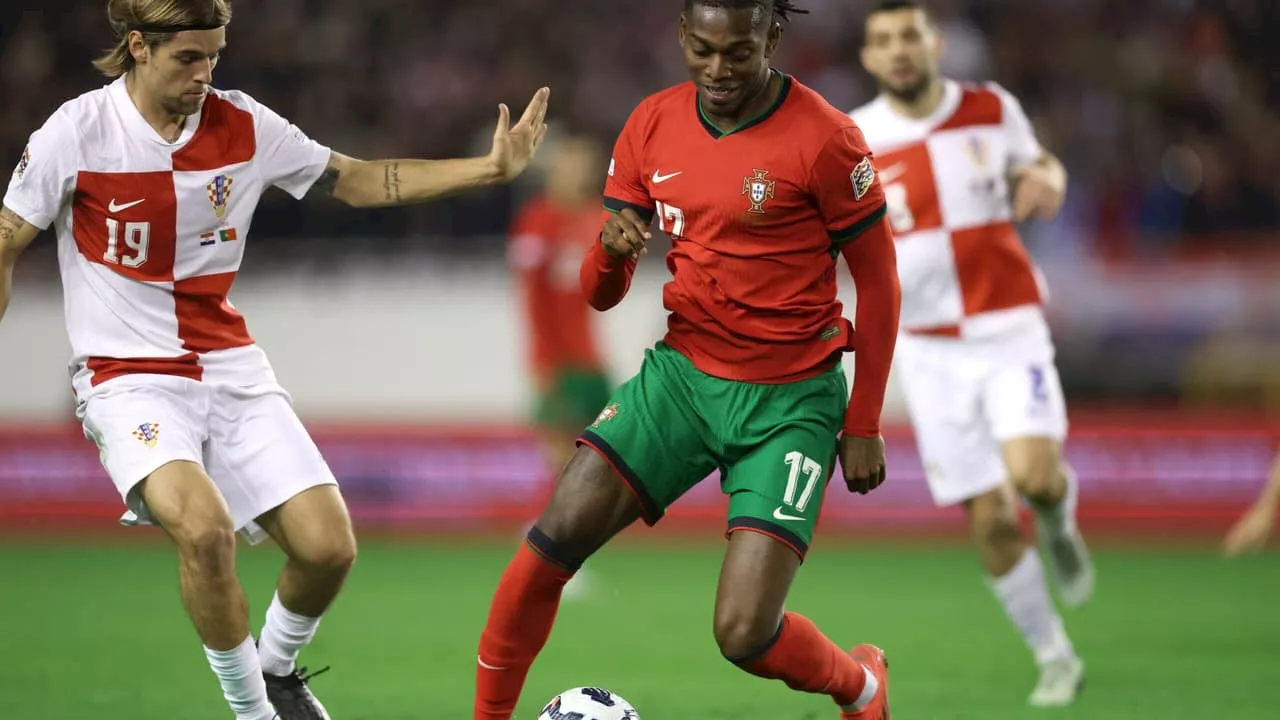 Sem CR7, Portugal cede empate à Croácia na Nations League