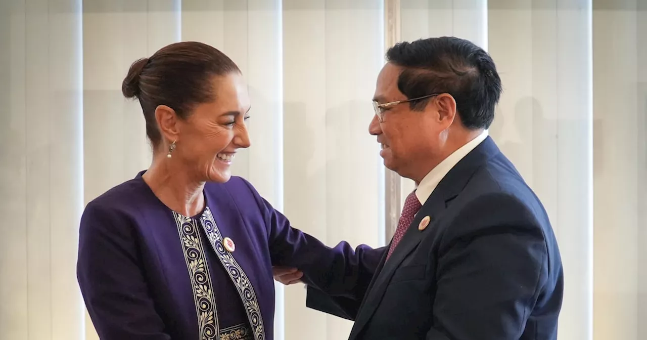 Claudia Sheinbaum se reúne con el primer ministro de Vietnam en la cumbre del G20